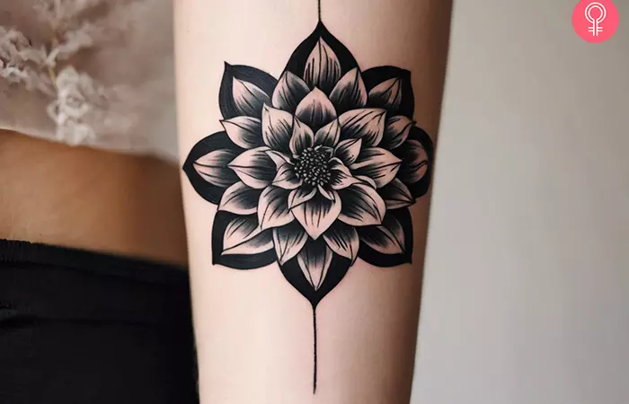 black dahlia tattoo