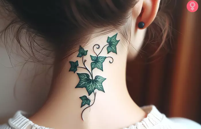 small ivy tattoo