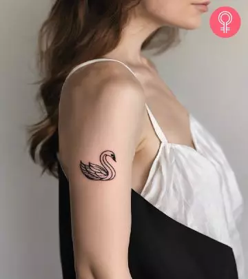 Swan tattoo