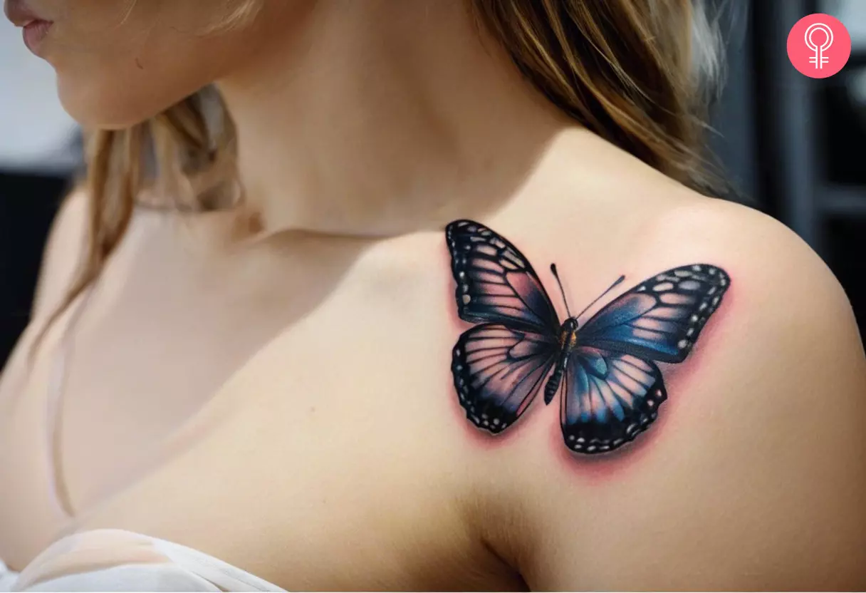 8 Awesome 3D Butterfly Tattoo Ideas With Their Meanings - 22