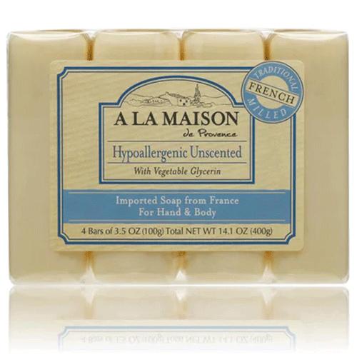 A LA MAISON Hypoallergenic Unscented Bar Soap