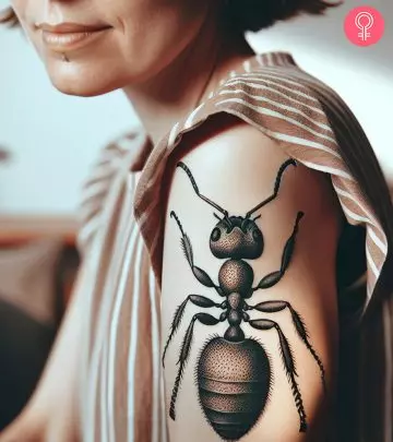 Etch a tiny ant on your skin and drive yourself to work hard and steady with diligence. 