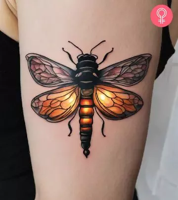 Relive your childhood by getting the floating light bugs inked on your skin.