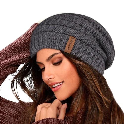 FURTALK Women’s Fleece Lined Slouchy Beanie