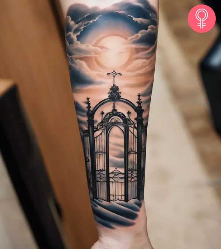 Heaven tattoo on the arm