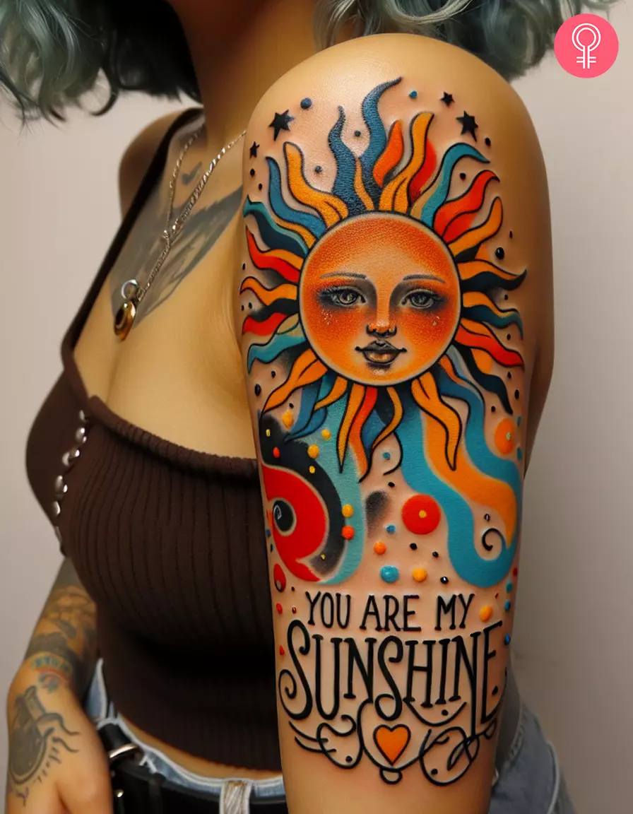 Immortalize your love for that sunshine person in your life with some body art!