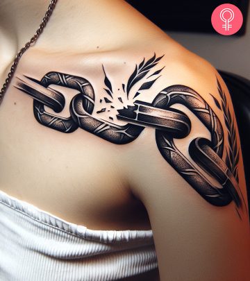 8 Broken Chain Tattoo Ideas You Have To Believe