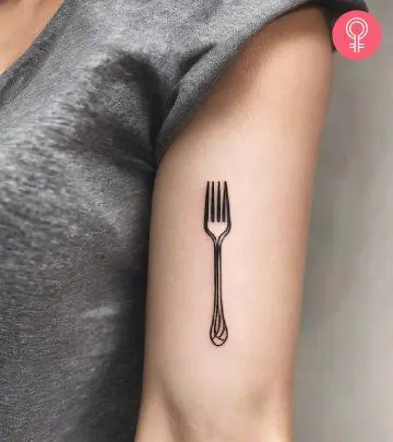 If you love food but are equally if not more dedicated to your fork, then what's better than getting a fork tattoo?