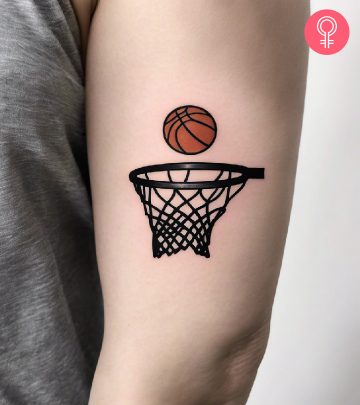 A woman relaxing in a sauna after getting a tattoo