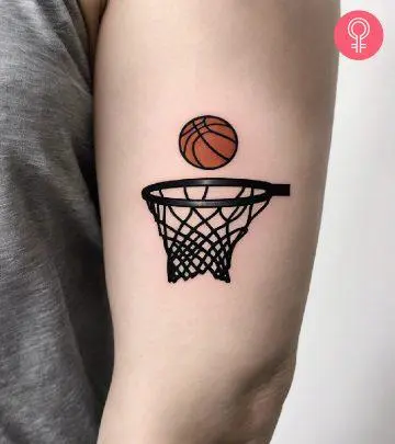 Showcase your love and knack for the popular game with bold basketball tattoos! 