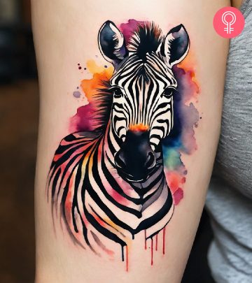 Animal Tattoo On The Leg