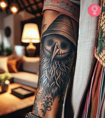 Embrace the rich symbolism of scarecrow tattoos and face the unknown with courage!