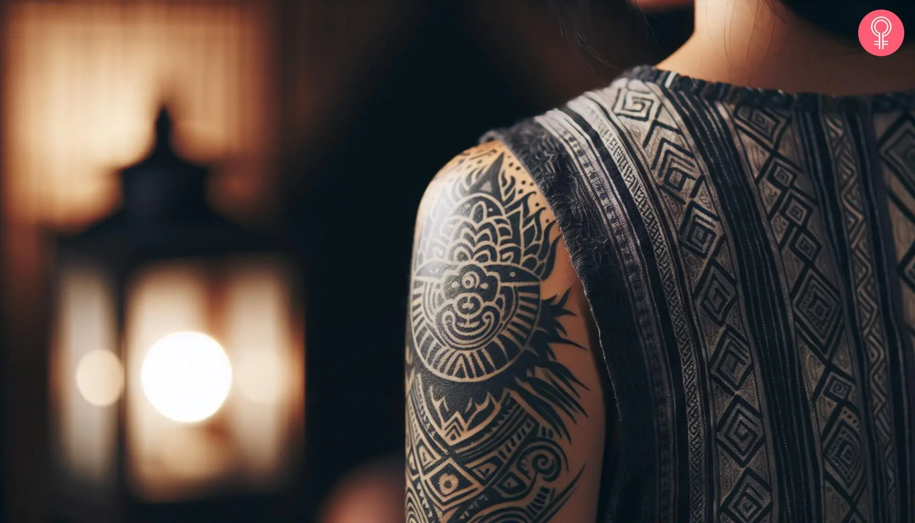 A Vietnamese tribal tattoo on a woman’s arm