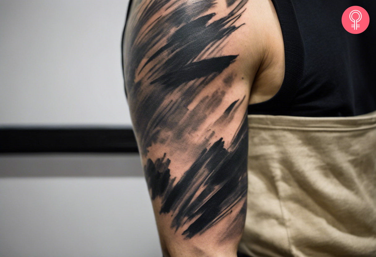 8 Brush Stroke Tattoo Ideas - 73