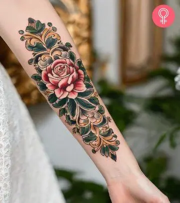 Artistic tattoos that showcase the elegance and sophistication of art from the olden days.