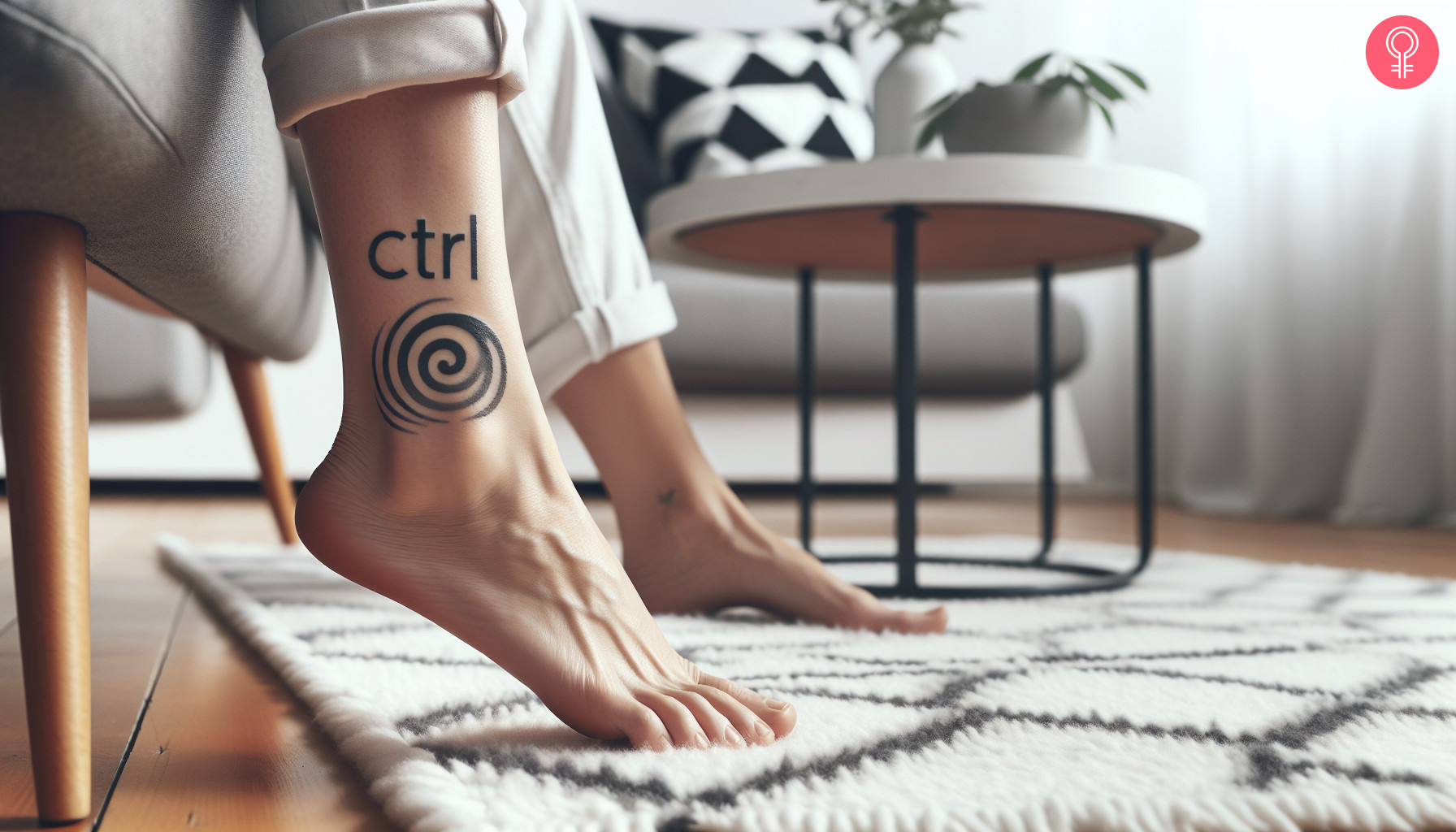 A ctrl ankle tattoo