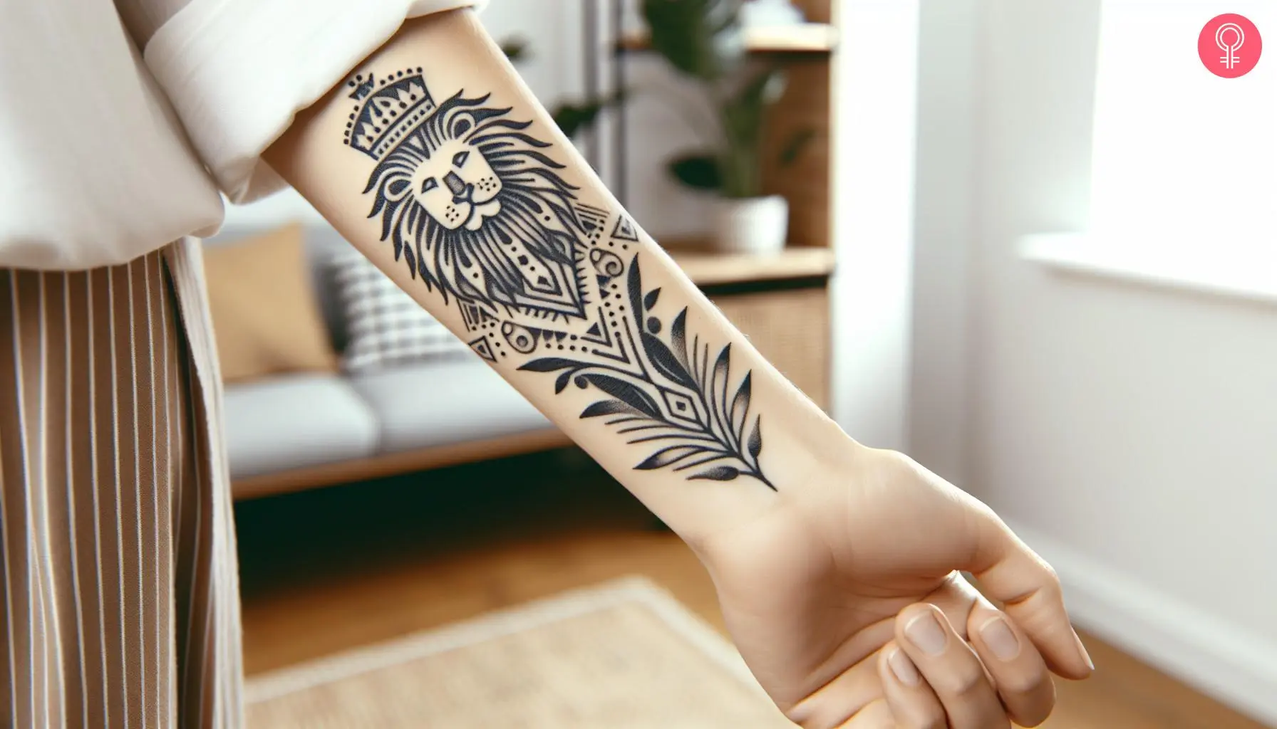 A forearm lion of Judah tattoo