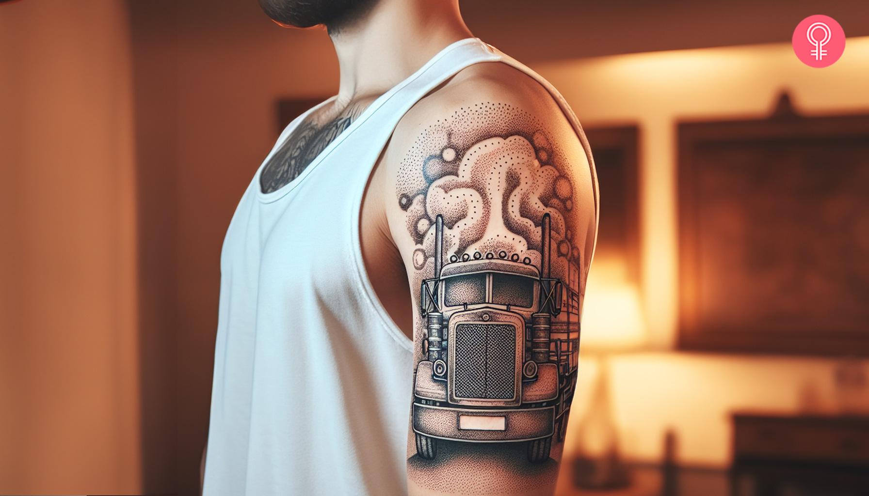 8 Unique Truck Tattoo Ideas For Making A Statement - 39