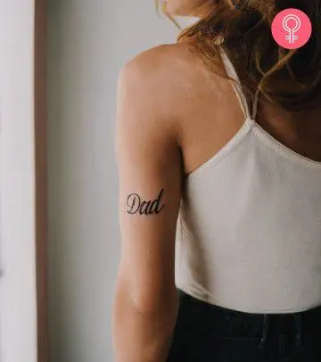 Mom dad tattoo with their child