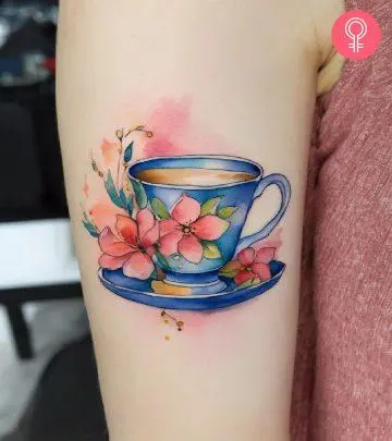 Celebrate your love for tea and savor the sweetness of life’s little joys with body art.