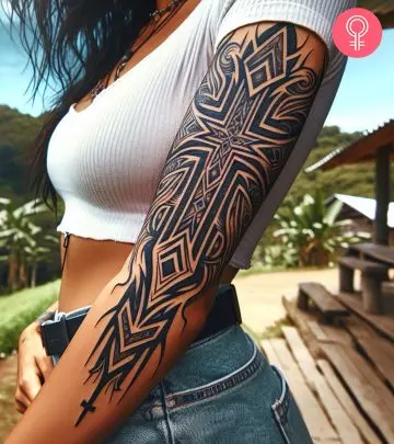 Filipino sun tattoo