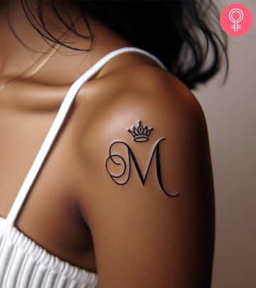 Ink your initial or someone else's for a perfect and meaningful design on your skin.