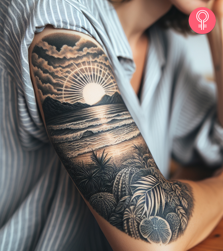 8 Adorable Beach Sunset Tattoo Ideas With Meaning