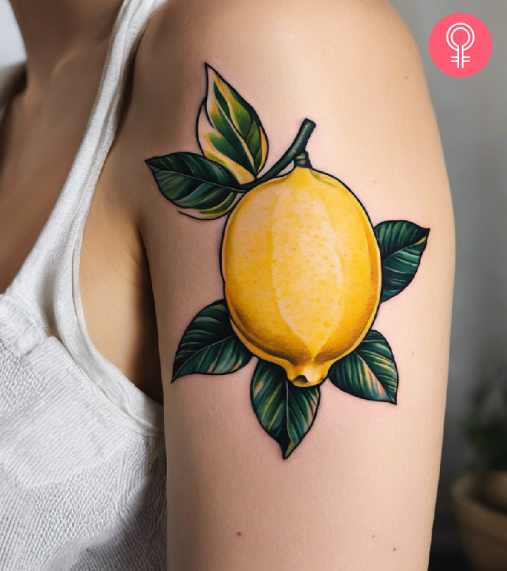 When life gives you lemons, turn them into a piece of body art that flaunts your nature.