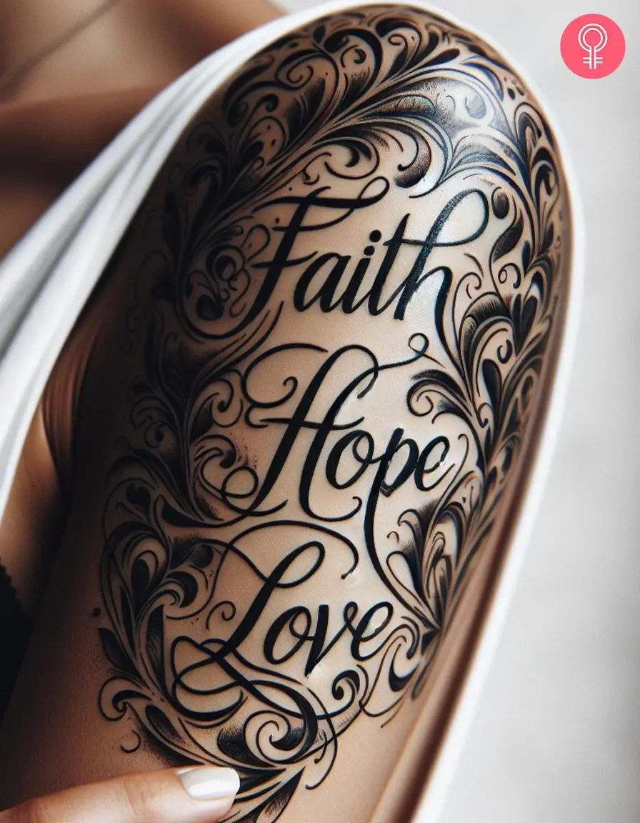 8 Amazing Faith, Hope, Love Tattoo Designs For Men And Women Wear your values on your skin and celebrate life’s primary guiding principles.