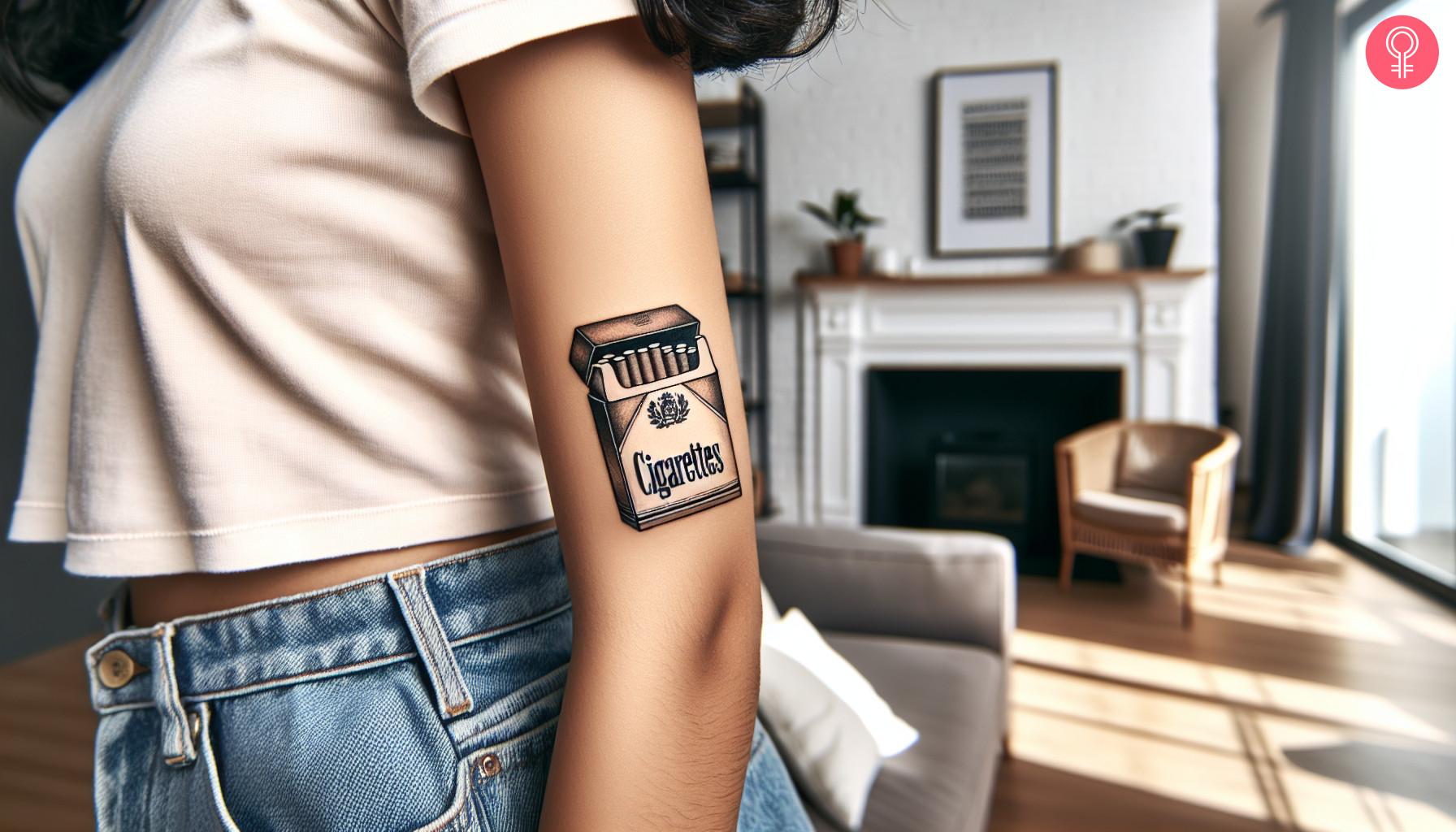 8 Stylish Cigarette Tattoo Ideas With Their Meanings - 73