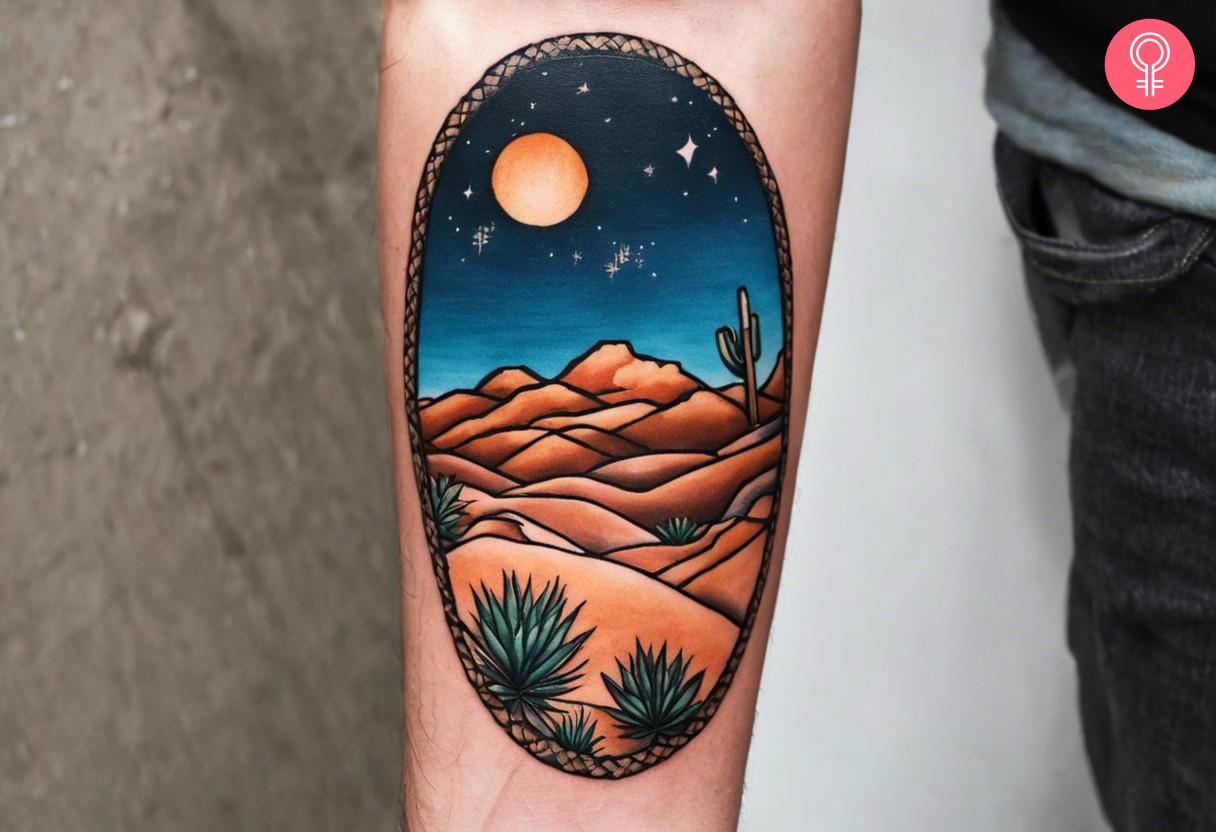 8 Desert Tattoo Ideas With Meanings For A Wandering Soul