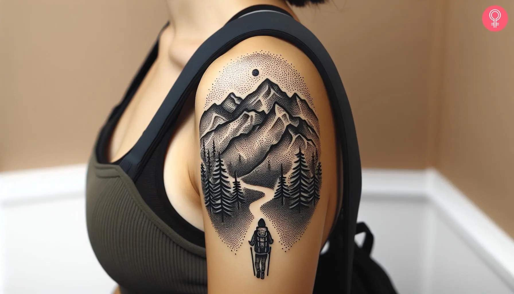 Backpacking tattoo