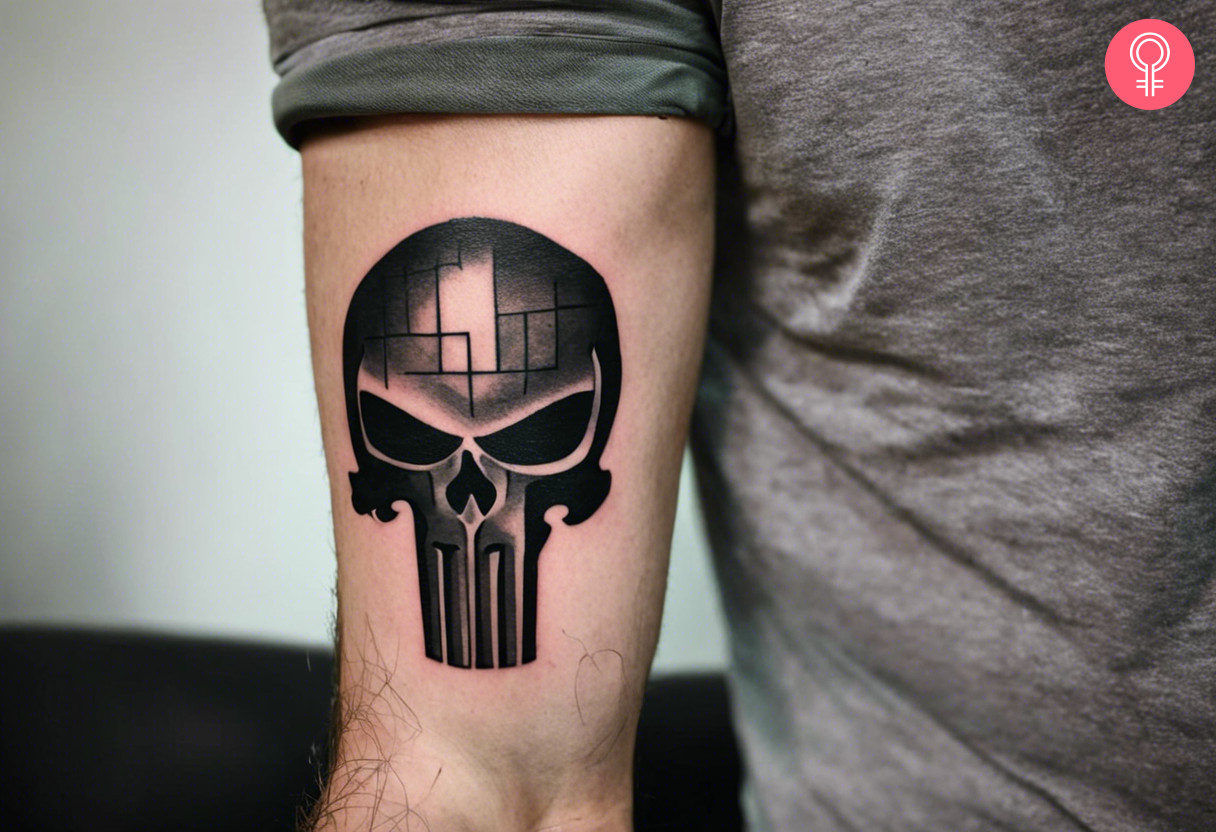 8 Awesome Punisher Skull Tattoo Ideas With Their Meanings - 92