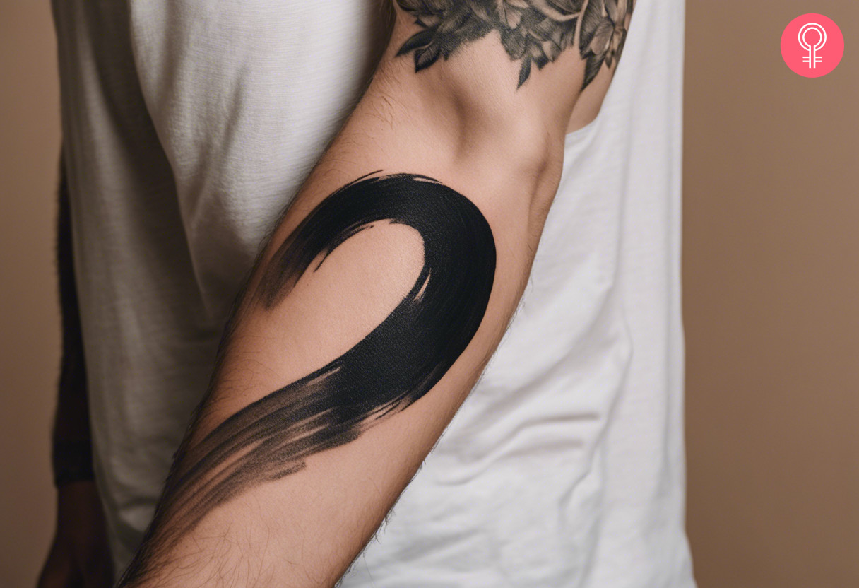 8 Brush Stroke Tattoo Ideas - 14