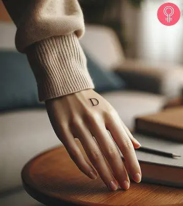 A woman with a floral shoulder cap tattoo