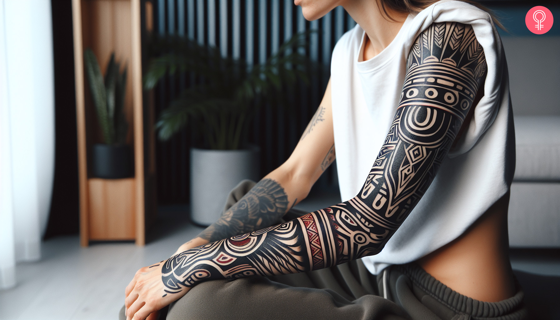 A Haida tattoo sleeve