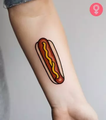 Pepper tattoo on the arm