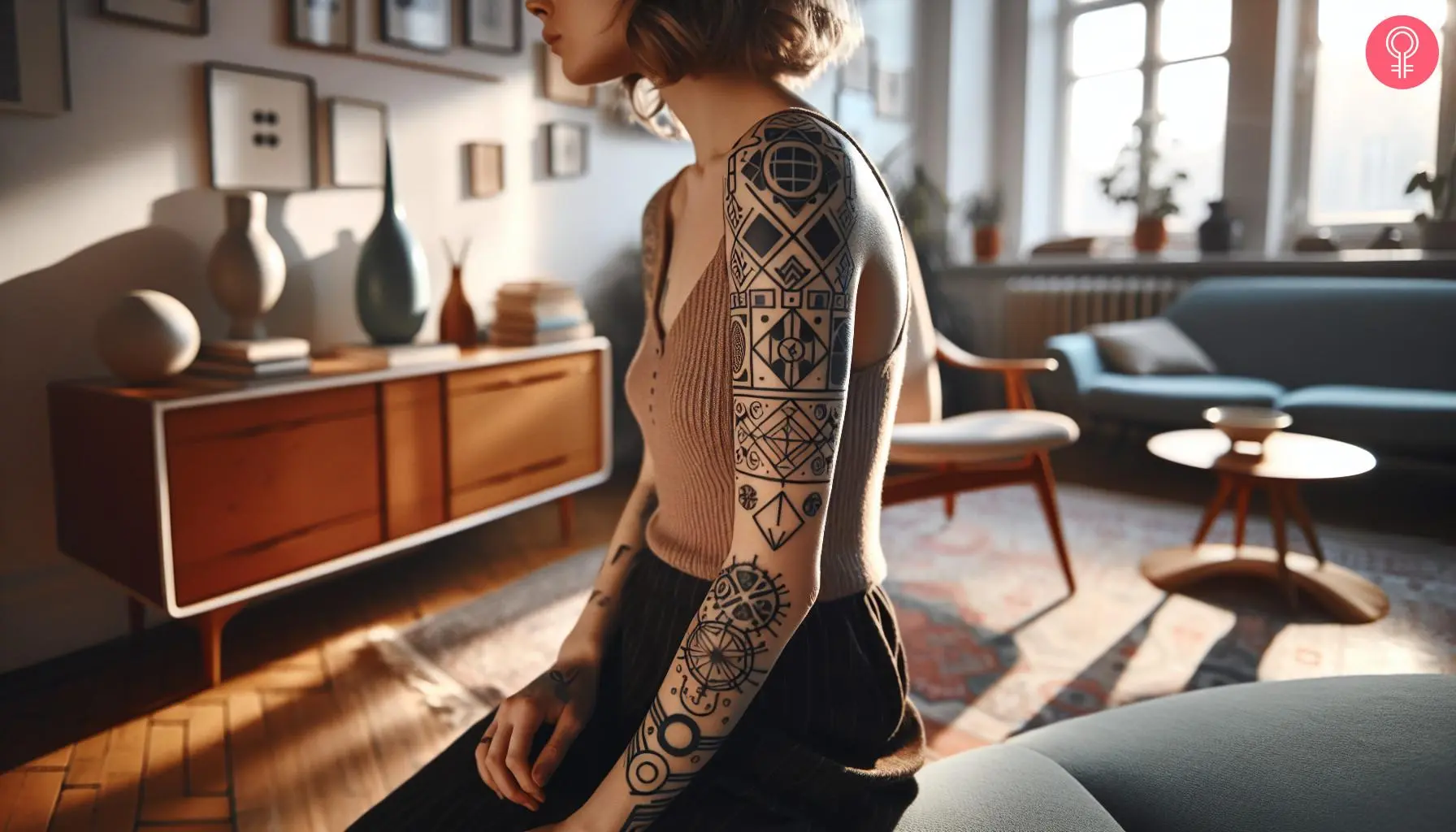 Illustrative math tattoo on the sleeve