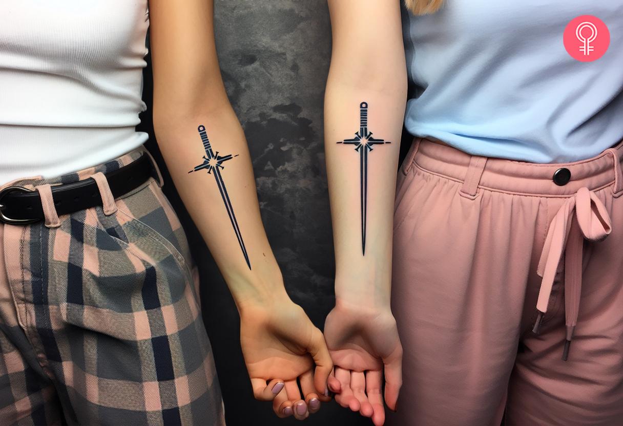 Matching Lightsaber Tattoos