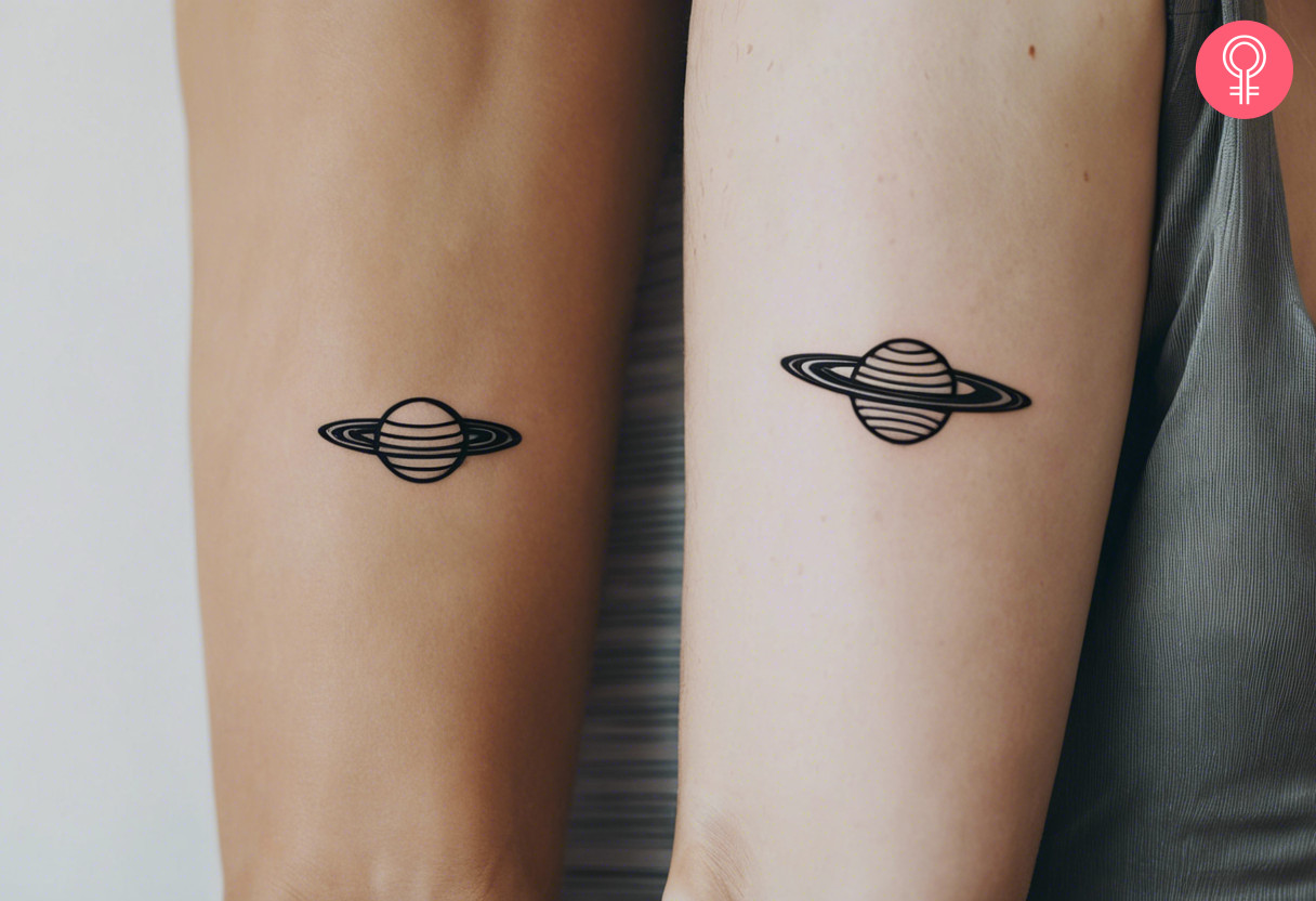 8 Stunning Saturn Tattoo Designs For Cosmic Enthusiasts - 18