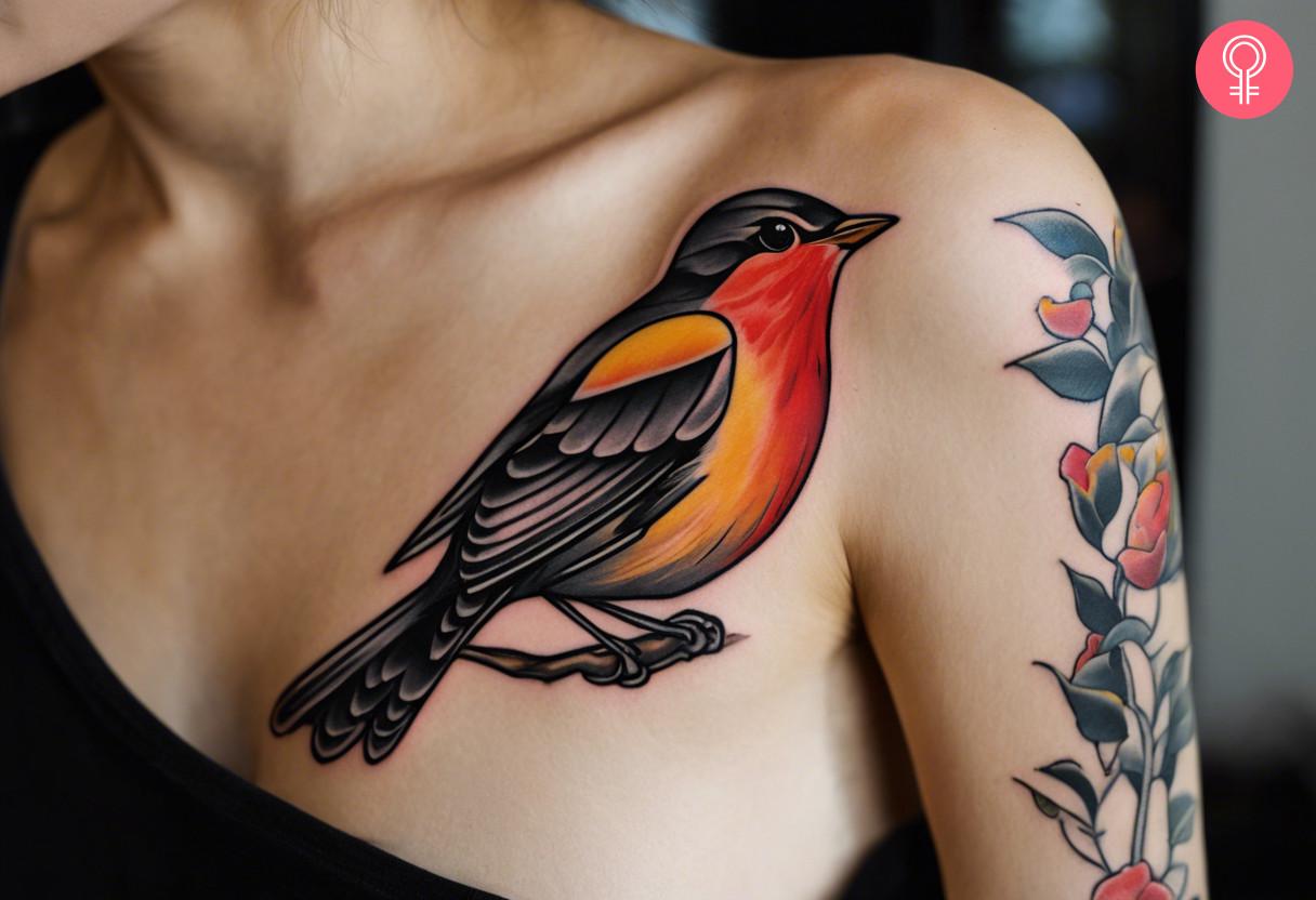 8 Amazing Robin Tattoo Designs And Meanings - 78