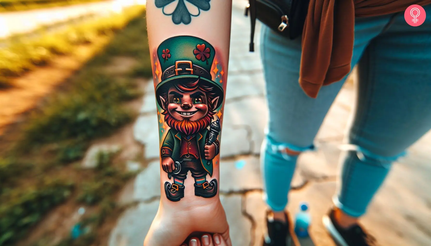 New School Leprechaun Tattoo