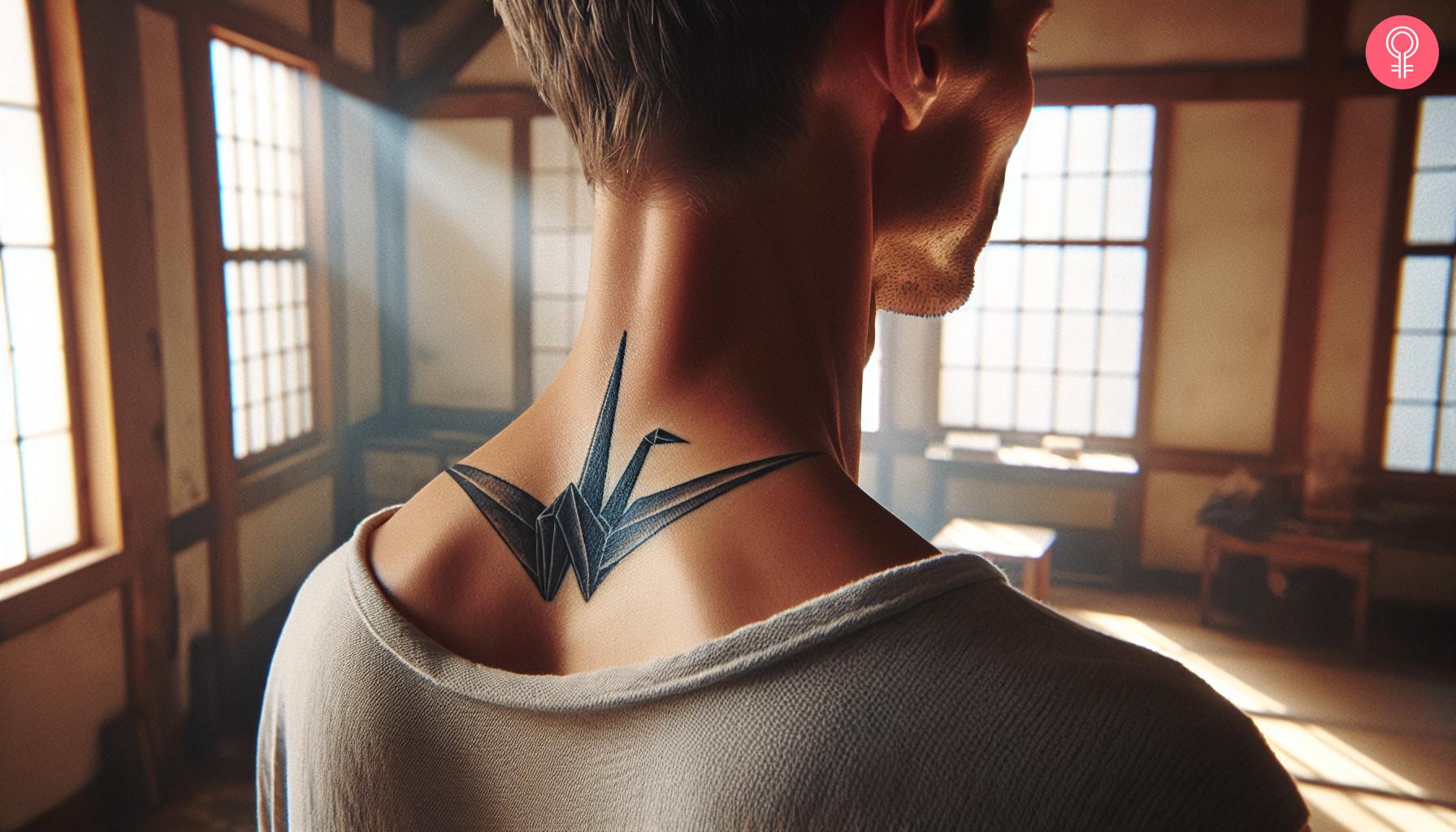 8 Creative Crane Tattoo Design   Ideas - 34