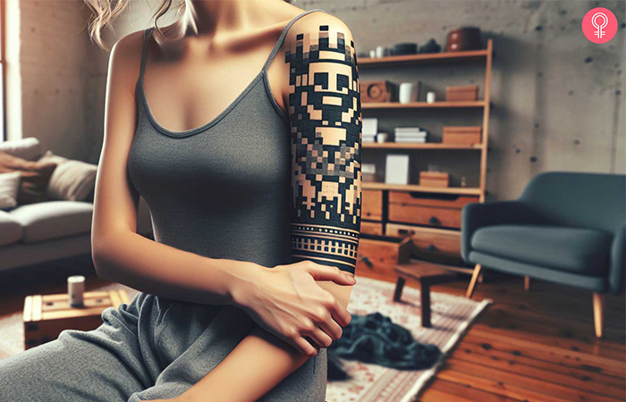 8 Amazing Pixel Tattoo Ideas You Need To Check Out - 75