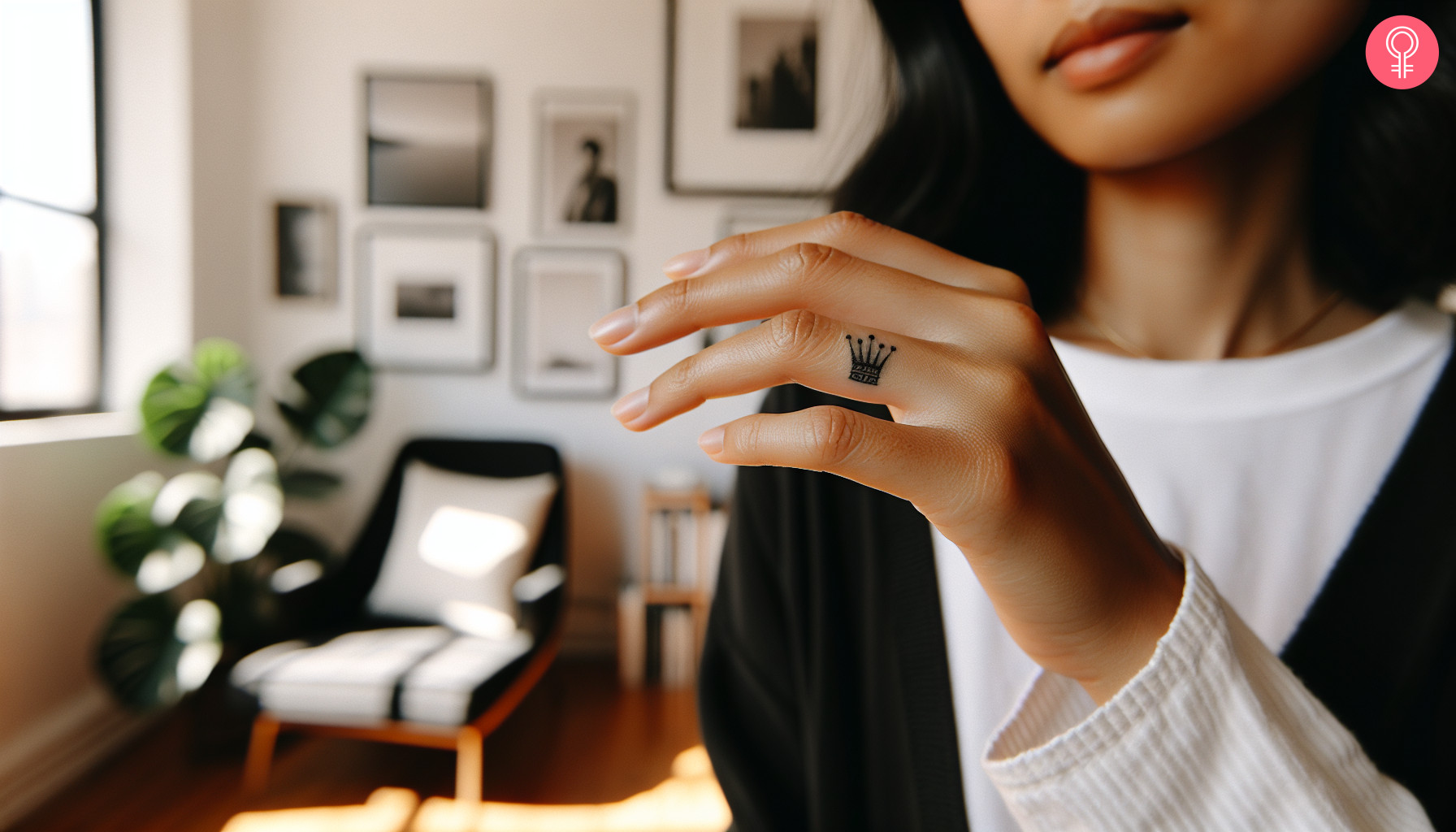 A private victory tattoo on the side of the finger