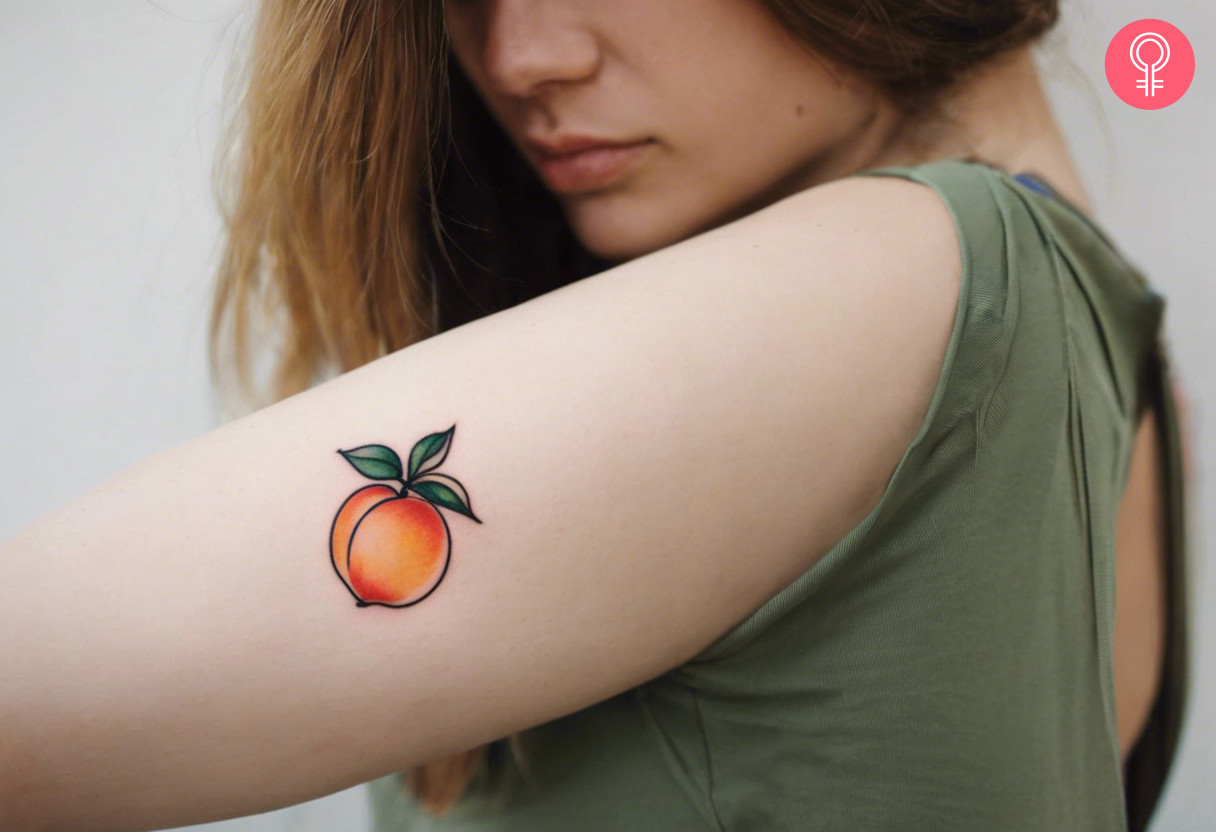 8 Stunning Peach Tattoos  Sweet   Symbolic Designs With A Fruity Flair - 66