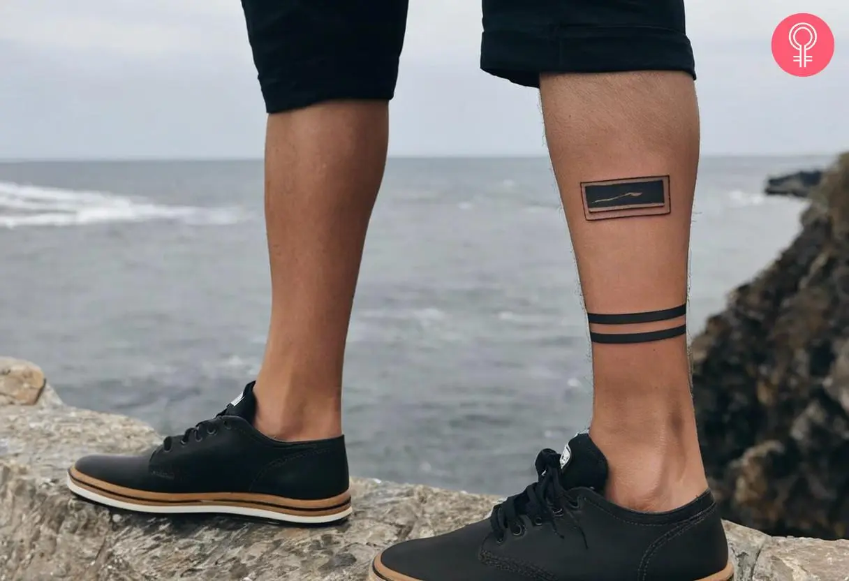 Solid Leg Band Tattoo