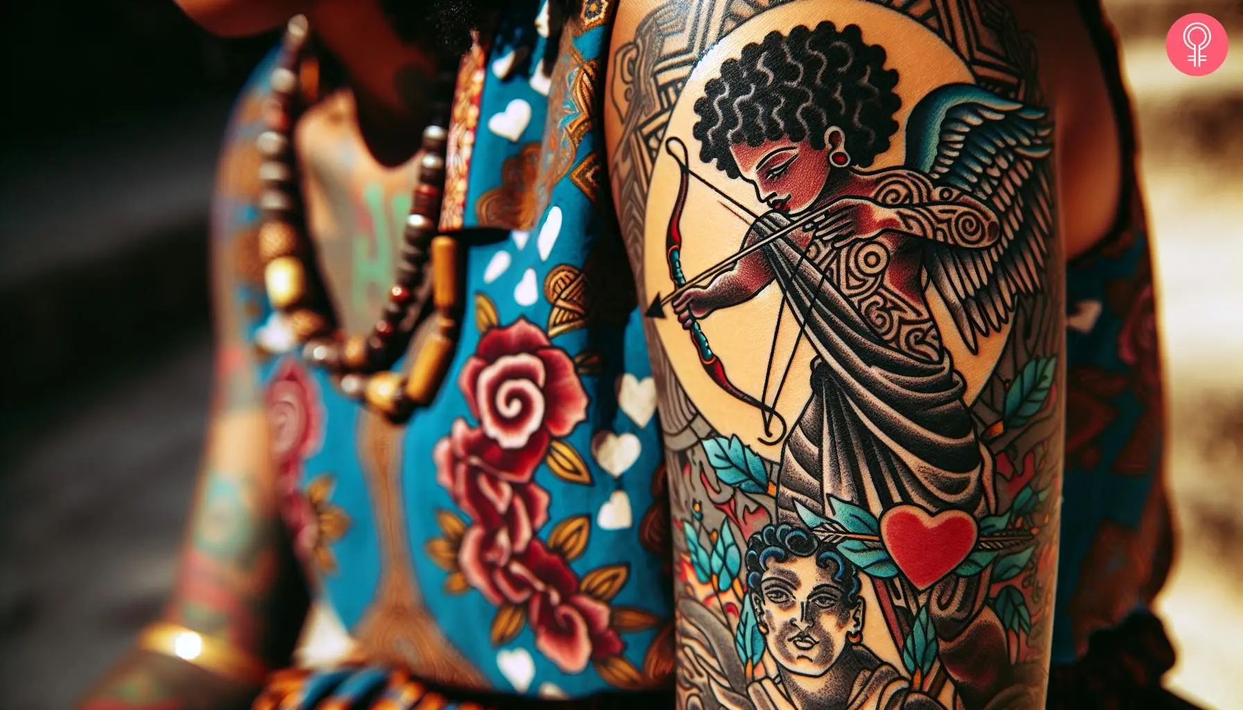 Traditional Cupid Tattoo