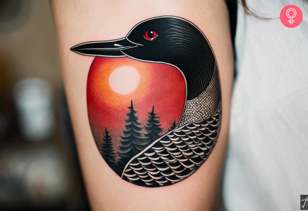 8 Captivating Loon Tattoo Designs And Ideas With Meanings