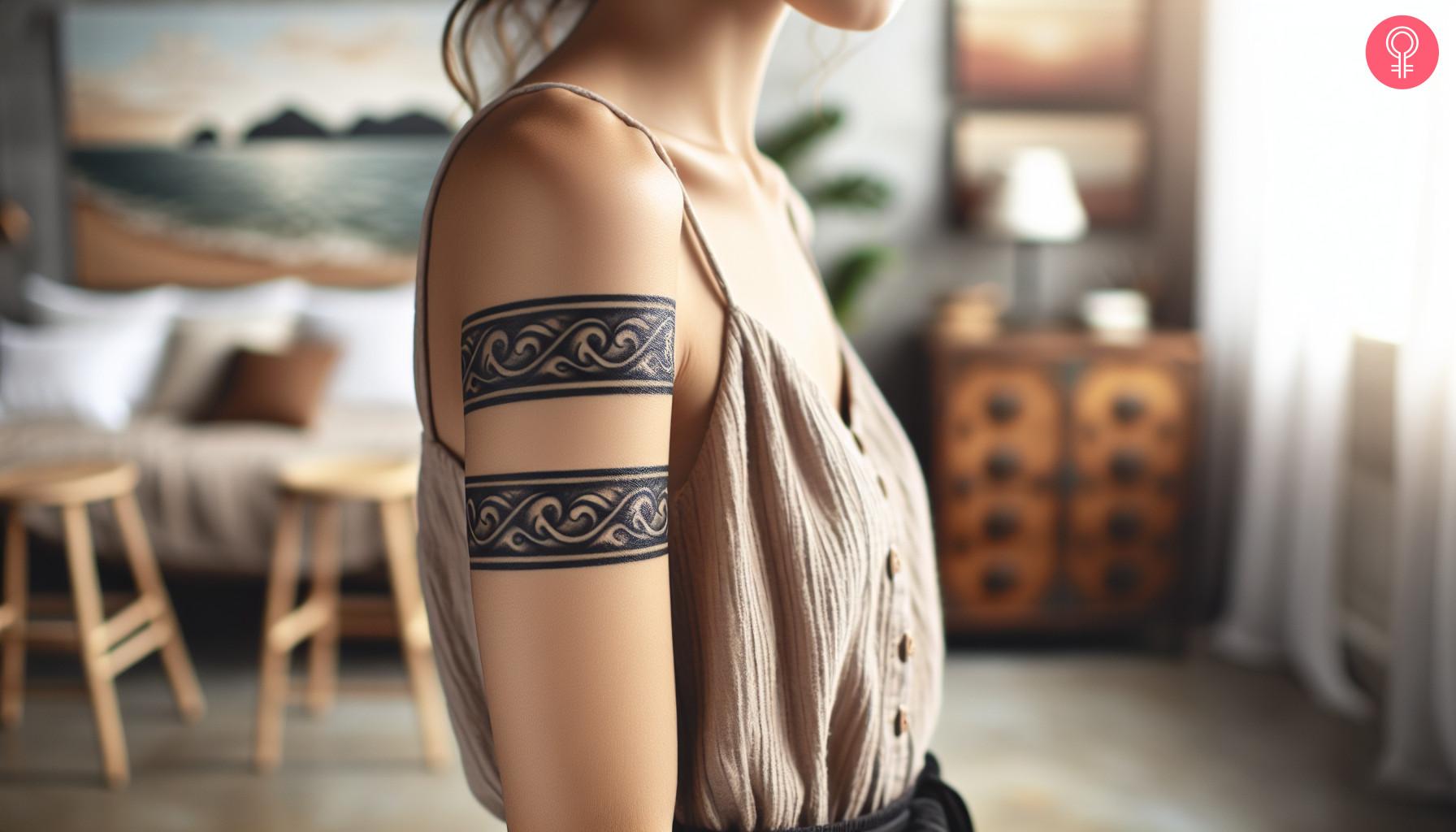 8 Captivating Two Line Tattoo Ideas For Balanced Beauty - 52